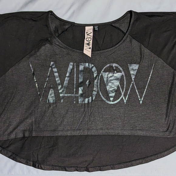 Widow Hi Low Crop Top - Picture 2 of 4